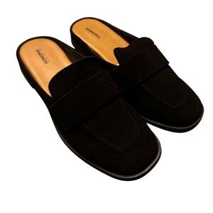 Sonoma Black loafers mules slide on NEW NIB Norma Suede leather shoes 6.5